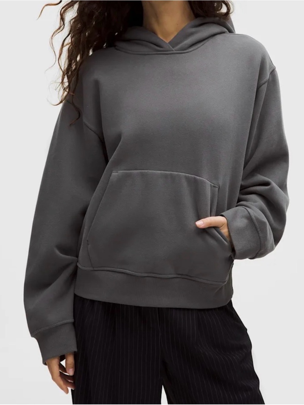 NWT Lululemon Steady State Oversized Hoodie Onyx Gray | Small